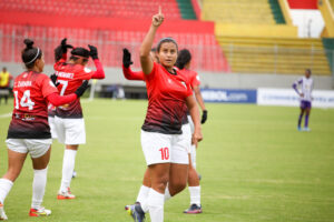 Génesis Florez anotó el primer gol del Deportivo Lara en una Copa Libertadores Femenina. Foto: Prensa Deportivo Lara