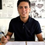 Miguelangel Díaz firma su primer contrato profesional en Europa
